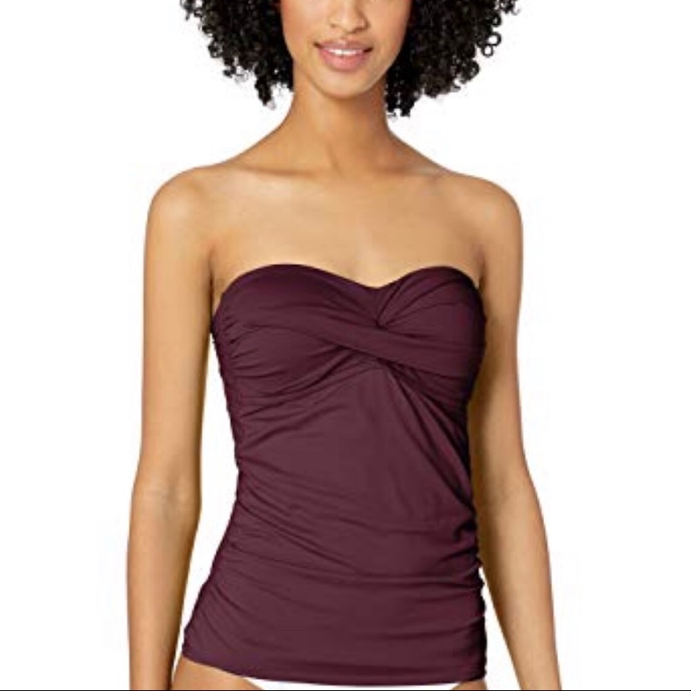 Like new Anne Cole Bandeau tankini top. Medium